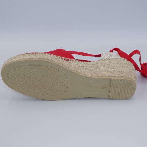 chaussures femme espadrilles Toni Pons Superchauss66 Valencia rouge - P1020123
