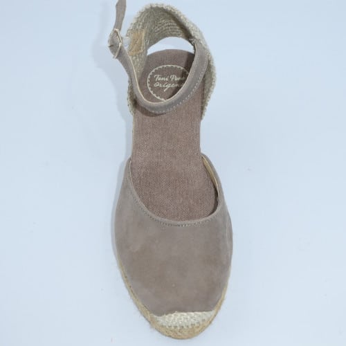 chaussures femme espadrilles Toni Pons Superchauss66 Lloret taupe - P1020140