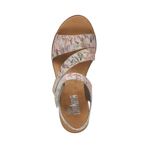 Rieker Nu Pieds Cuir Multicolore V3887 90 Super Chauss 66
