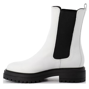 chaussures femme - chunky boots cuir blanc - Xapi - Superchauss66 - Apposer - 2