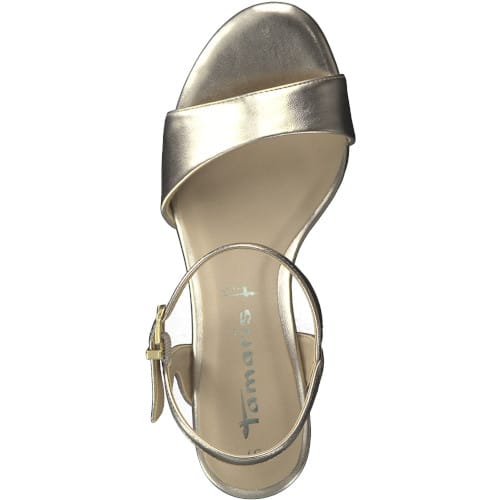 chaussures femme - nu-pied talon or Tamaris Superchauss66 - 1-1-28008-28-990- 1