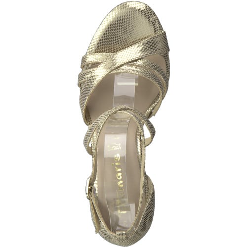 chaussures femme - nu-pied talon or Tamaris Superchauss66 - 1-1-28359-28-982- 2