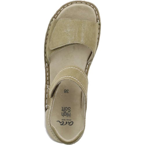 chaussures femme - nu-pied velcro cuir- Ara Superchauss66 - 1247209-63 - 2
