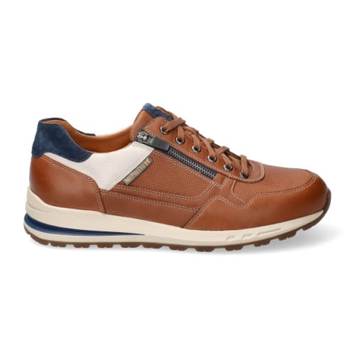 chaussures homme - sneakers cuir - Méphisto Superchauss66 - Bradley Marron -1