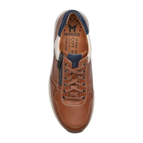 chaussures homme - sneakers cuir - Méphisto Superchauss66 - Bradley Marron -3