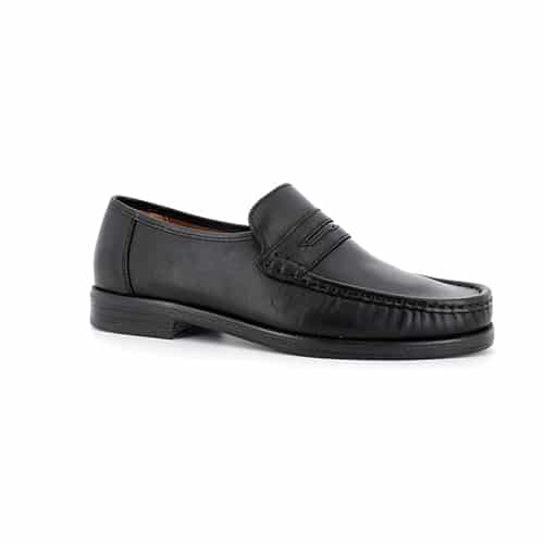 chaussures homme mocassin cuir noir Naturform Superchauss66 - KIASEBAGO--4