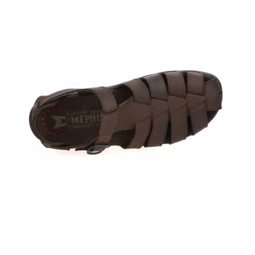 chaussures homme - sandalette cuir marron - Méphisto Superchauss66 - SAM 6