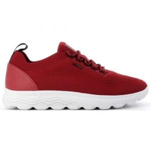 chaussures homme - sneakers textile Spherica Geox Superchauss66 - U15BYA rouge - 1