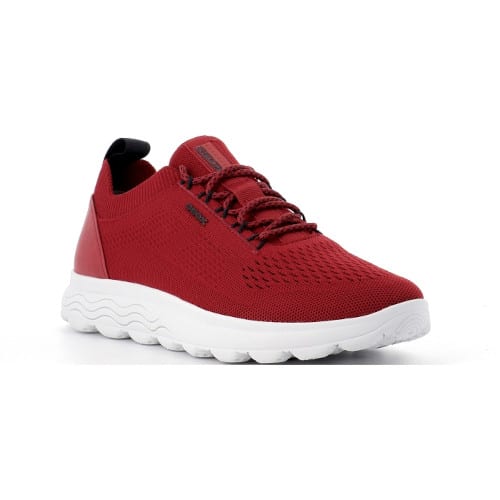chaussures homme - sneakers textile Spherica Geox Superchauss66 - U15BYA rouge - 4