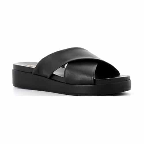 chaussures femme - mule cuir noir - Xapi Superchauss66 - ASTRONG 4