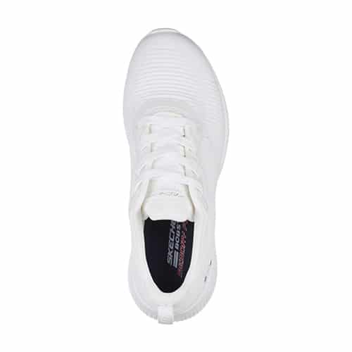 chaussures femme -tennis blanc Skechers Superchauss66 - BOB-SQUAD-BLANC-4