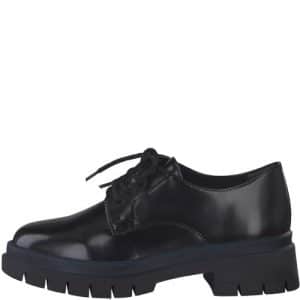 chaussures femme - derby vernis noir Tamaris Superchauss66 - 23726-29 026 - 1