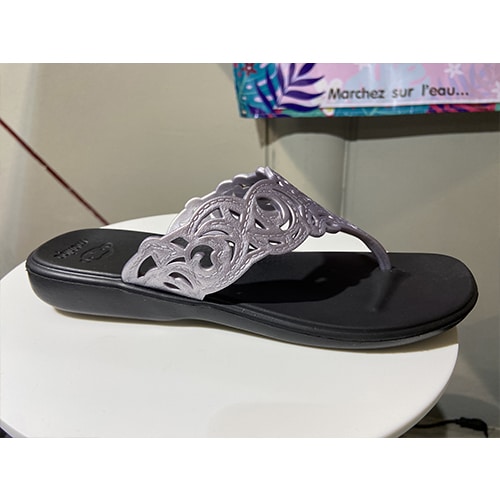 chaussures femme - chaussures de plage TONG BRIDE Moniga by Monobo Superchauss66 -MONITONG-ARGENT
